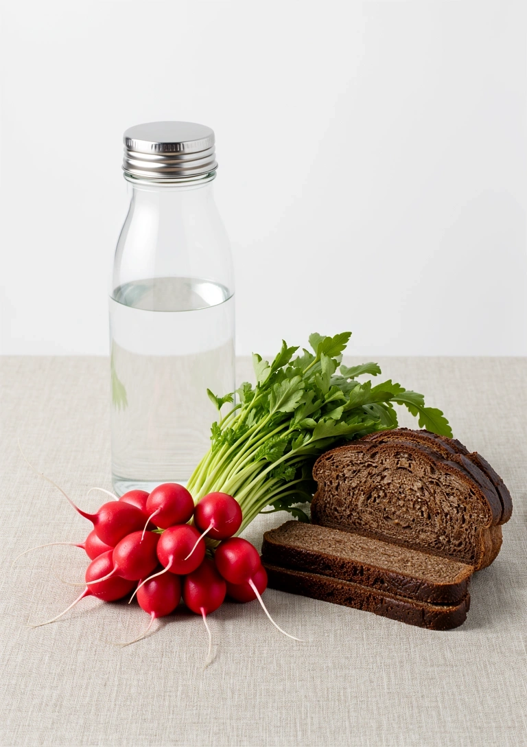 Frische gesunde Zutaten für eine ausgewogene Ernährung